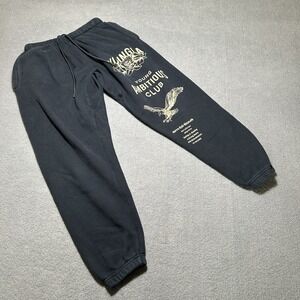 YoungLA Women’s dark navy Sweatpants with Gold Print